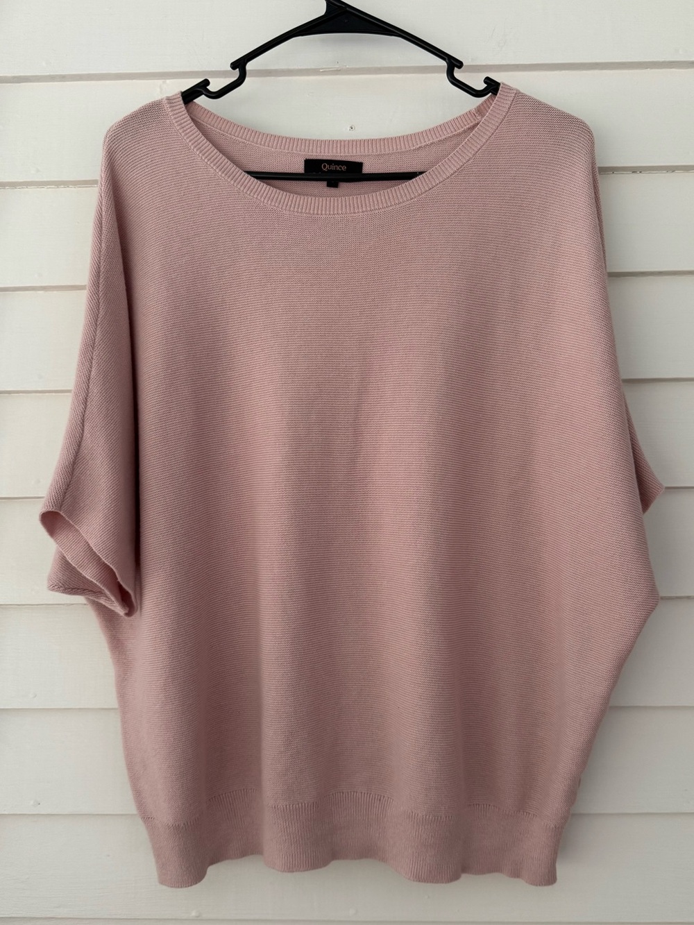 Quince | Organic Cotton & Cashmere Dolman Sweater Top Size L